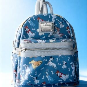 Loungefly Disney Blue and Gray Mini Bag